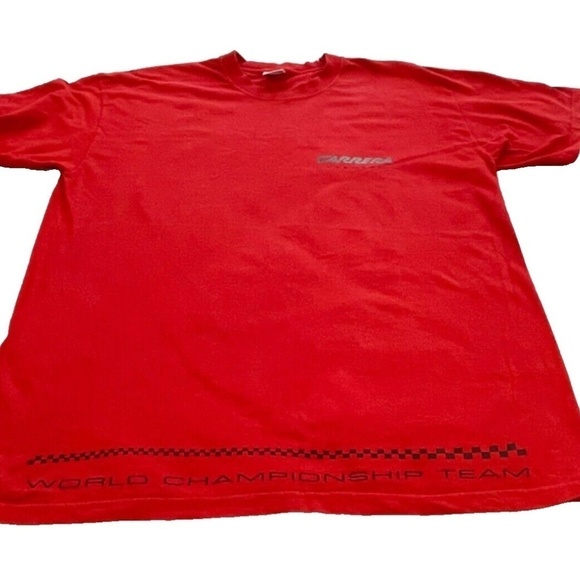 Vintage Carrera Eyewear Mens T-shirt Short Sleeve, Red, Size L - Picture 8 of 8